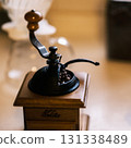 Retro coffee mill 131338489