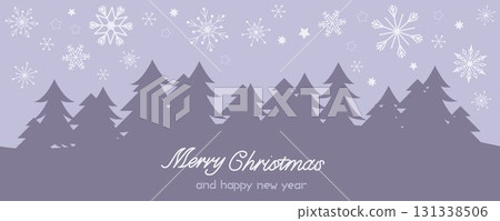 Seamless snow background, winter landscape with snow pattern illustration 131338506