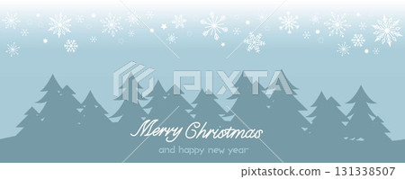 Seamless snow background, winter landscape with snow pattern illustration 131338507