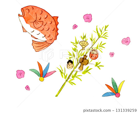 新年形象：泰國與竹草 131339259