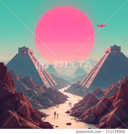 sunset on the beach 131339989