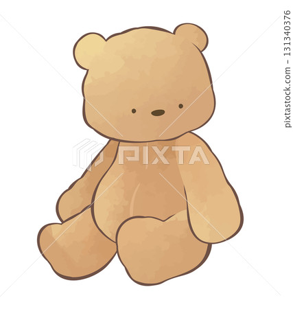 水彩風格泰迪熊 131340376