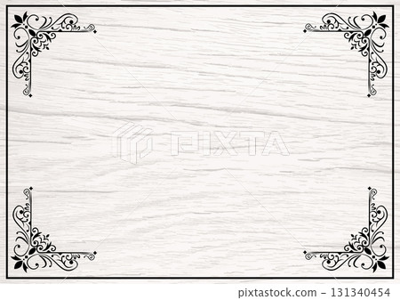 White wood frame 131340454