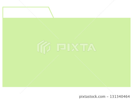 Light green simple folder icon 131340464