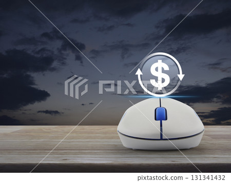Business currency exchange online service concept 131341432