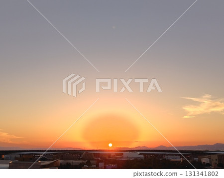 Sunset from the Kansai Expo 131341802