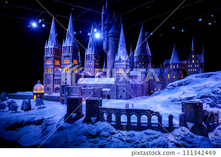 Tokyo, Japan - December 13, 2024: interior main castle inside the Warner Bros Studio Tour Tokyo "The making of Harry Potter" 131342449