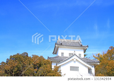 Scenery of Koromo Castle reconstruction corner turret in Toyota City, Aichi Prefecture Scenery of Koromo Castle reconstruction corner turret in Toyota City, Aichi Prefecture 131342934