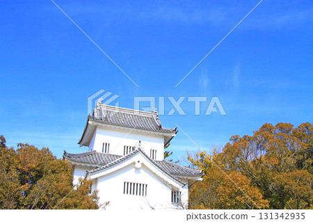Scenery of Koromo Castle reconstruction corner turret in Toyota City, Aichi Prefecture Scenery of Koromo Castle reconstruction corner turret in Toyota City, Aichi Prefecture 131342935