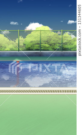 Morning poolside 131344605