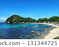Blue seas and sandy beaches 131344725