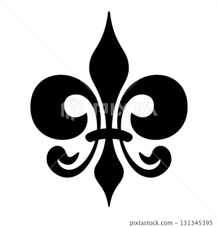 Fleur-de-lis or fleur-de-lys symbol, translated as flower of the lily, does not represent a lily, but a stylized iris flower. Originally associated with France, used since centuries for heraldry, etc. Fleur-de-lis or fleur-de-lys symbol, translated as flower of the lily, does not represent a lily, but a stylized iris flower. Originally associated with France, used since centuries for heraldry, etc. 131345395