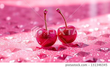 Glittery Twin Cherries Luxe Aesthetic Delight 49-6 131346345