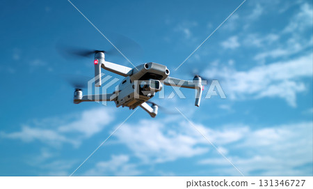 Unidentified drones flying in the sky, raising concerns of privacy and security surveillance Unidentified drones flying in the sky, raising concerns of privacy and security surveillance 131346727