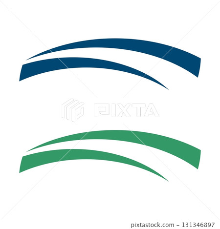 Abstract Swoosh Logo Template Illustration Design. Vector EPS 10. Abstract Swoosh Logo Template Illustration Design. Vector EPS 10. 131346897