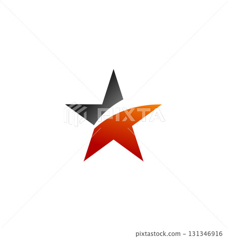 Star and Swoosh Logo Template Illustration Design. Vector EPS 10. Star and Swoosh Logo Template Illustration Design. Vector EPS 10. 131346916