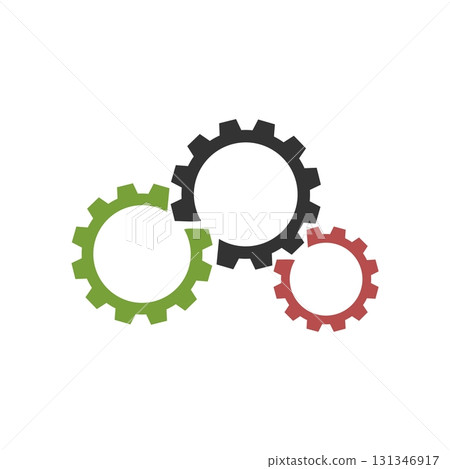 Gears Logo Template Illustration Design. Vector EPS 10. Gears Logo Template Illustration Design. Vector EPS 10. 131346917
