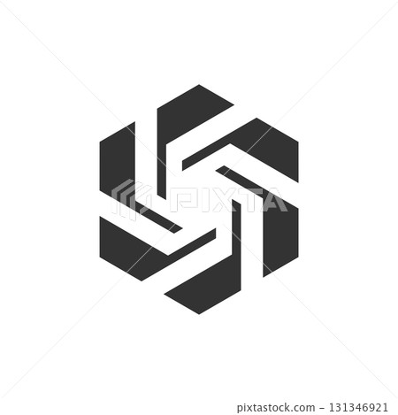 Hexagon Shape Logo Template Illustration Design. Vector EPS 10. Hexagon Shape Logo Template Illustration Design. Vector EPS 10. 131346921