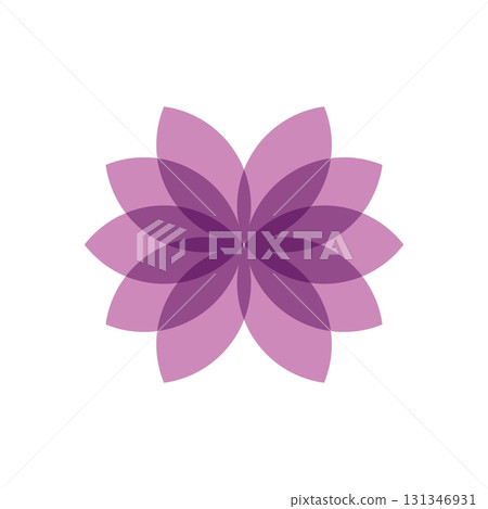 Lotus or Lily Flower Decorative Logo Template Illustration Design. Vector EPS 10. Lotus or Lily Flower Decorative Logo Template Illustration Design. Vector EPS 10. 131346931