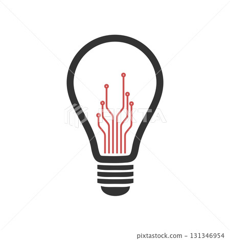 Bulb Lamp Chip Board Circuit Logo Template Illustration Design. Vector EPS 10. Bulb Lamp Chip Board Circuit Logo Template Illustration Design. Vector EPS 10. 131346954