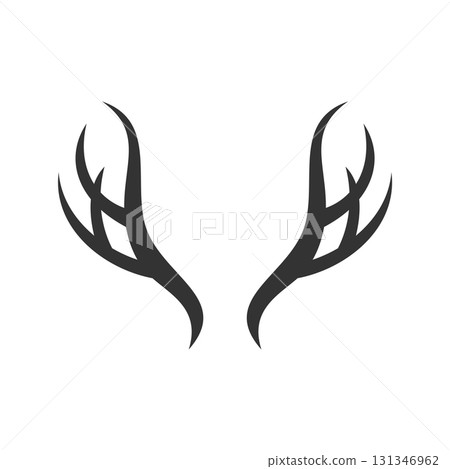 Deer Antlers Logo Template Illustration Design. Vector EPS 10. 131346962