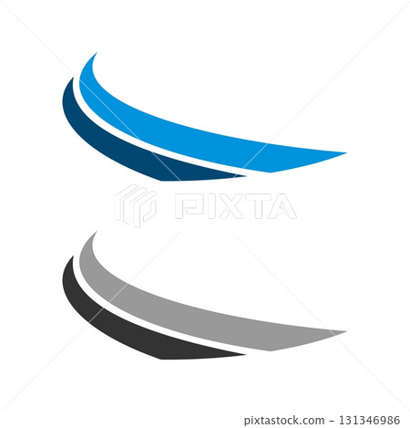 Swoosh Logo Template Illustration Design. Vector EPS 10. Swoosh Logo Template Illustration Design. Vector EPS 10. 131346986