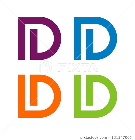 set Letter D Logo Template Illustration Design. Vector EPS 10. set Letter D Logo Template Illustration Design. Vector EPS 10. 131347065