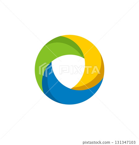 Circle Lens Colorful Logo Template Illustration Design. Vector EPS 10. 131347103