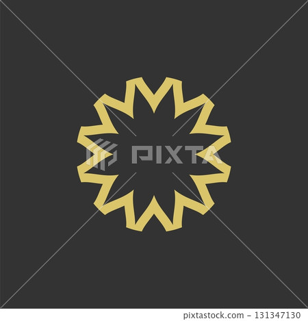 Flower Star Ornamental Logo Template Illustration Design. Vector EPS 10. 131347130