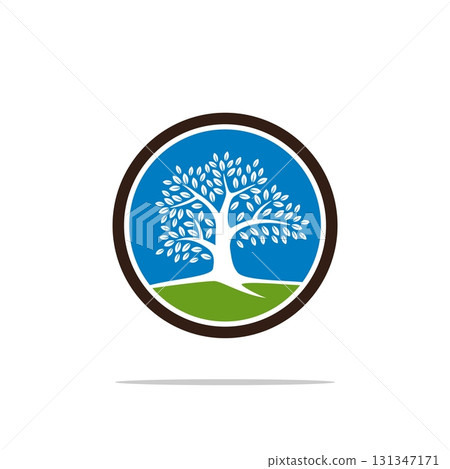 Oak Tree Logo Template Illustration Design. Vector EPS 10. Oak Tree Logo Template Illustration Design. Vector EPS 10. 131347171