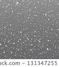 White falling snow on transparent background - illustration 131347255