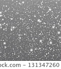 White falling snow on transparent background - illustration 131347260