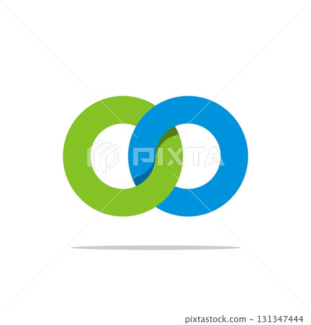 Ring Infinity Abstract Logo Template Illustration Design. Vector EPS 10. Ring Infinity Abstract Logo Template Illustration Design. Vector EPS 10. 131347444