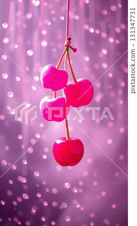 Sparkle Rain Cherries Floating Beauty 53-4 131347731