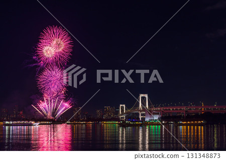 Odaiba Rainbow Fireworks Tokyo Winter Fireworks 131348873