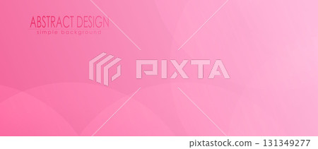 Pink gradient abstract background with arbitrary geometric shapes. Vector composition 131349277