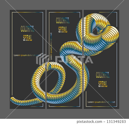 A colorful spiral. A design template for the design of a cover, banner, poster. A luxurious composition for interior design, decorations and creative ideas 131349283
