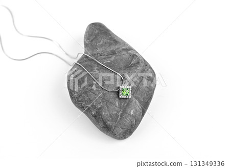 A necklace is on a rock A necklace is on a rock 131349336