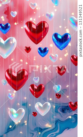 Iridescent Hearts Storm Soft Patriot Dream 55-15 131349521