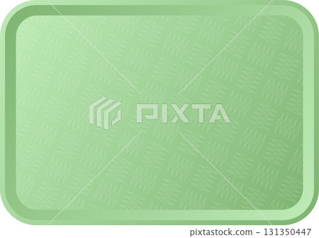 Light green serving tray with textured surface, ideal for carrying food and drinks at home. 131350447