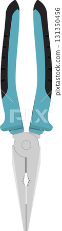 Illustration of pliers with light blue and black grip, versatile hand tool for gripping. Illustration of pliers with light blue and black grip, versatile hand tool for gripping. 131350456