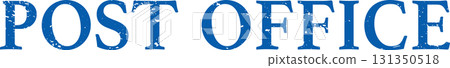 Large blue lettering spells out where to send packages and letters for reliable distribution. 131350518