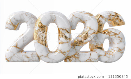 Marble 2026 numbers with golden accents, symbolizing New Year celebration and fresh beginnings, perfect for festive decorations and promotional materials Marble 2026 numbers with golden accents, symbolizing New Year celebration and fresh beginnings, perfect for festive decorations and promotional materials 131350845