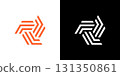 Polygon hexagon geometric logo line abstract cube hexagonal isolated graphic 131350861