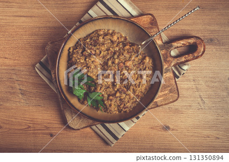 lobio, a traditional Georgian dish, boiled beans, homemade, no people, lobio, a traditional Georgian dish, boiled beans, homemade, no people, 131350894