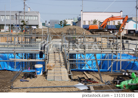 建築地基施工現場風景 131351001