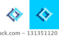 Square line frame icon logo sign graphic abstract geometric 131351120