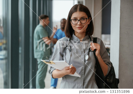 Near the windows. Group of doctors are together indoors 131351896