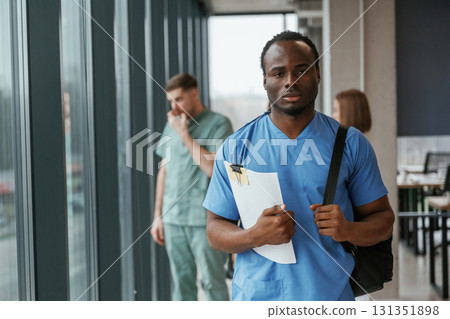 Near the windows. Group of doctors are together indoors 131351898