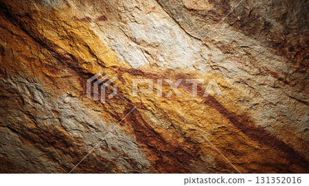 Realistic texture of cave paintings depicting ancient hunting scenes Realistic texture of cave paintings depicting ancient hunting scenes 131352016